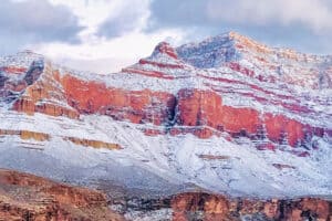 Winter Hiking and Camping in Grand Canyon: Rim to Rim. United States Of America