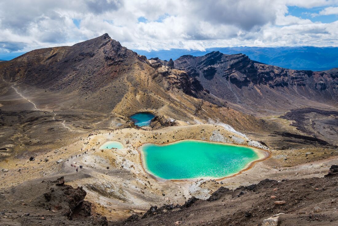 Walk New Zealand's Tongariro Crossing. New Zealand